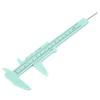 150mm High Accuracy Plastic Double Rule Scale Vernier Caliper Measuring Tool 0.5mm(Green)