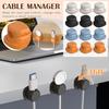 Вращающийся органайзер для кабелей, настольный органайзер для хранения и сбора кабелей для передачи данных, клипса для зарядного кабеля мобильного телефона, пружинный фиксатор кабеля