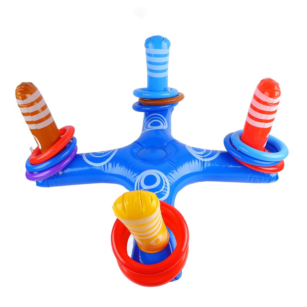 Pool Toss Rings Toy Inflatable Floating Pool Toss Rings Set for Swimming Water Games