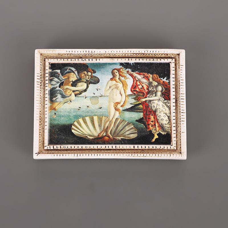 3D Полимерный Магнит на Холодильник: Знаменитая картина Ретро наклейка с персонажем