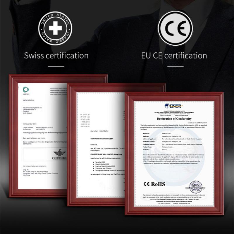 OUPINKE New Business and Leisure Ladies Watch Fully Automatic Mechanical Watch Waterproof Diamond Inlaid High-end Watch