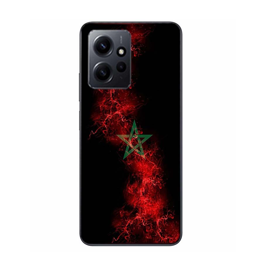 Morocco Flag Soccer Phone Case For Redmi Note 14 15 Pro 5G 13 12 Pro Plus 11 11T 11E 11S 10 Pro 10S 9 9S Cover Cell Clear TPU Ca