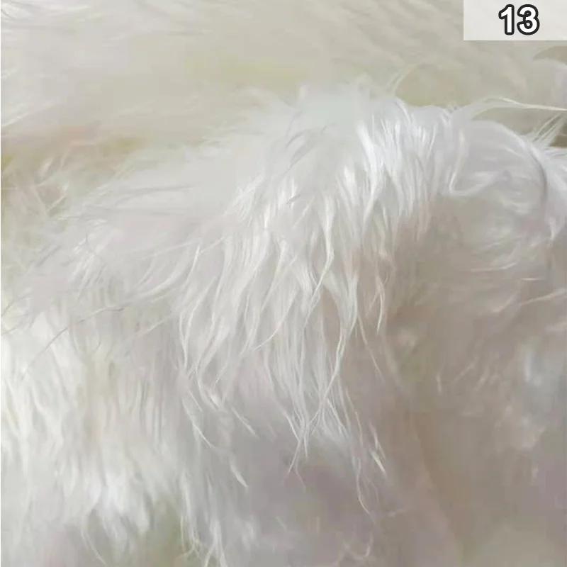 Искусственная мягкая плюшевая ткань, длинная искусственная меховая ткань для шитья одежды, украшений, фоновой ткани, ткани для косплея, куклы, игрушки, сделай сам, поделки