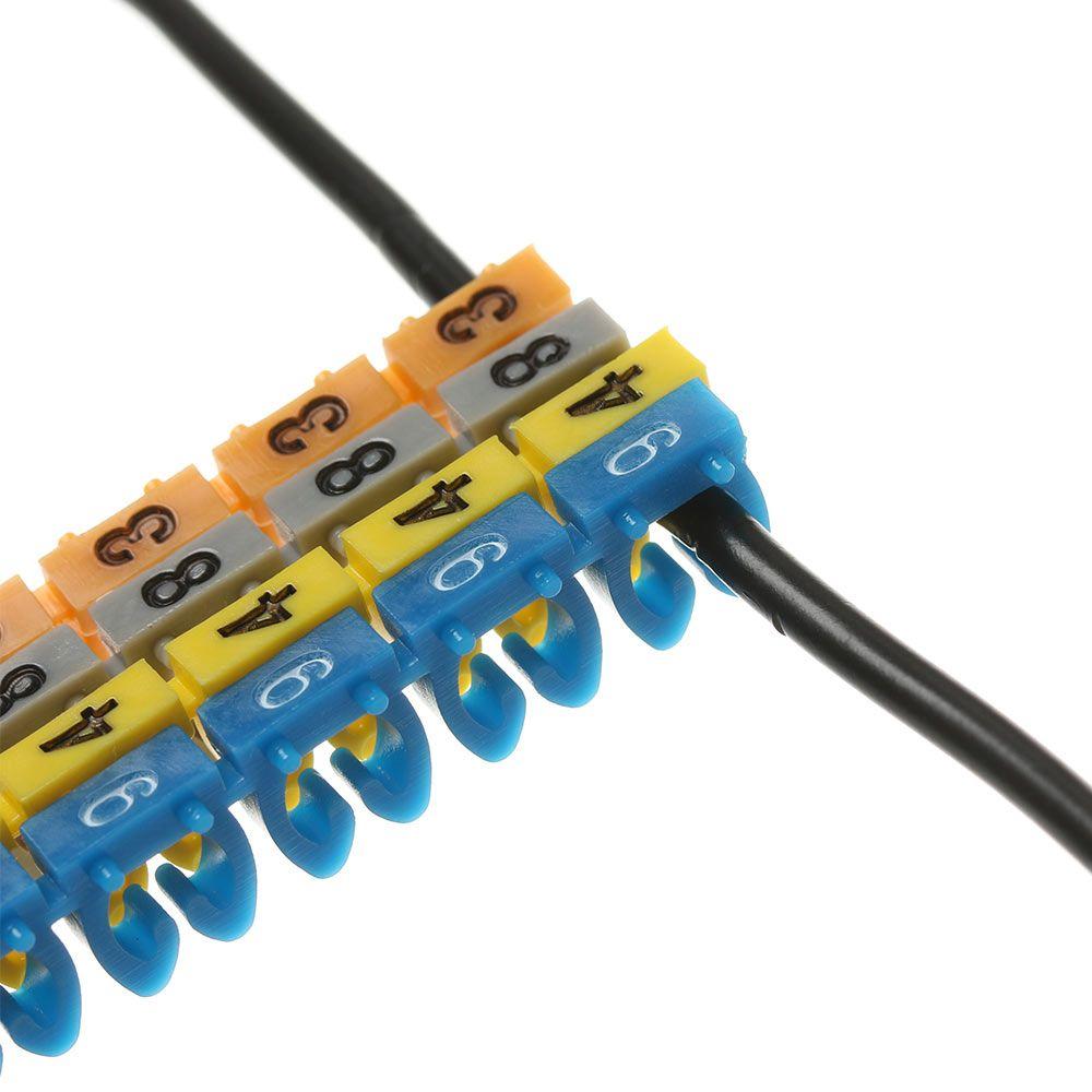 Number Tag Marker Tool C-Type Waterproof Cable Labels Identification Sign Tag Box Fiber Organizers