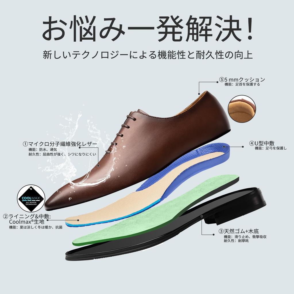 Деловая кожаная натуральная классическая роскошная внутренняя однотонная премиум темная обувь [Fox Sense], обувь, мужская кожа, обувь, мужская обувь, перья, носок, кожа,