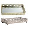 Square Jewelry Dish Tray ,Electroplated Plate Holder ,Decorative Organizer Mirrored Modern Cosmetics Sundry Keys Party Kitchen