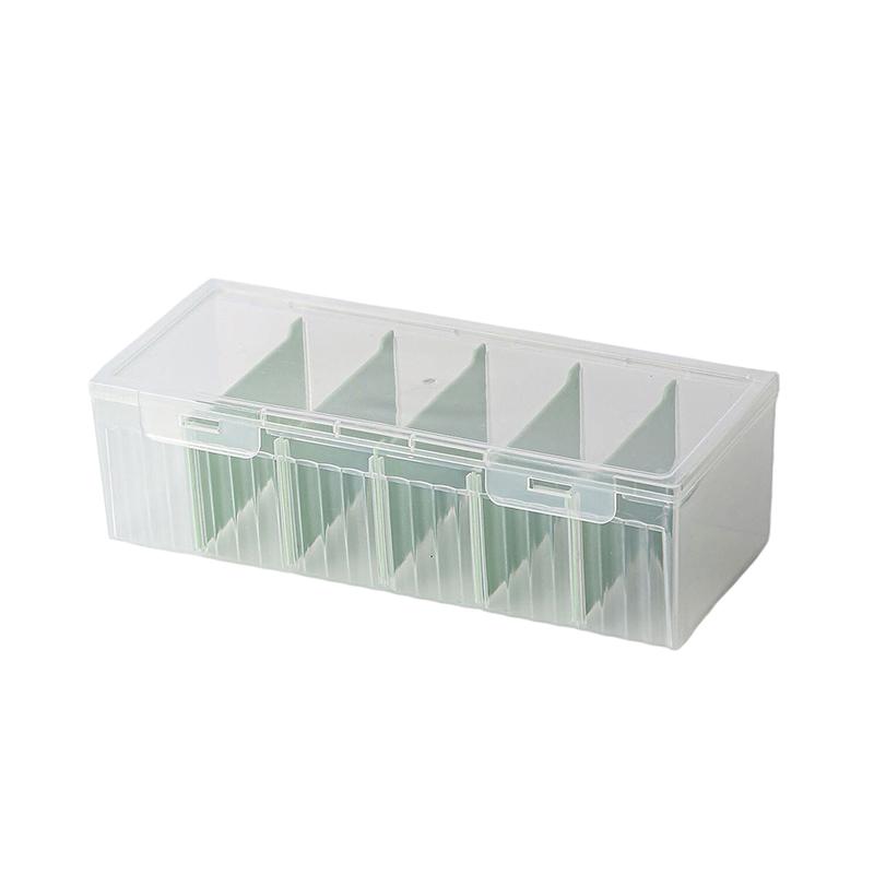 Transparent Plastic Storage Box Photocards Small Card Storage Box Desk Organizer Box Classification Box Stationery