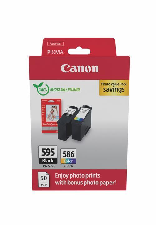 Canon PG-595/CL-586 Ink Cartridge Pack Photo Quality Multicolor