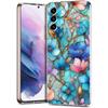 Прозрачный чехол-бампер для Samsung Galaxy S25 S24 S23 S22 S20 S21 FE Ultra S24 S23 S10 S10E Plus 5G Модный цветочный узор