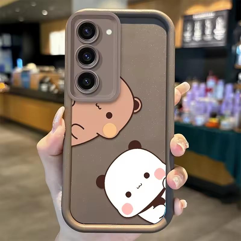 Милый чехол для пары BUBU DUDU для Samsung Galaxy Case S24 S23 S22 S21 Ultra Plus A55 A54 A53 A52 A35 A25 A15 A14 5G Телефон Y2k Обложка