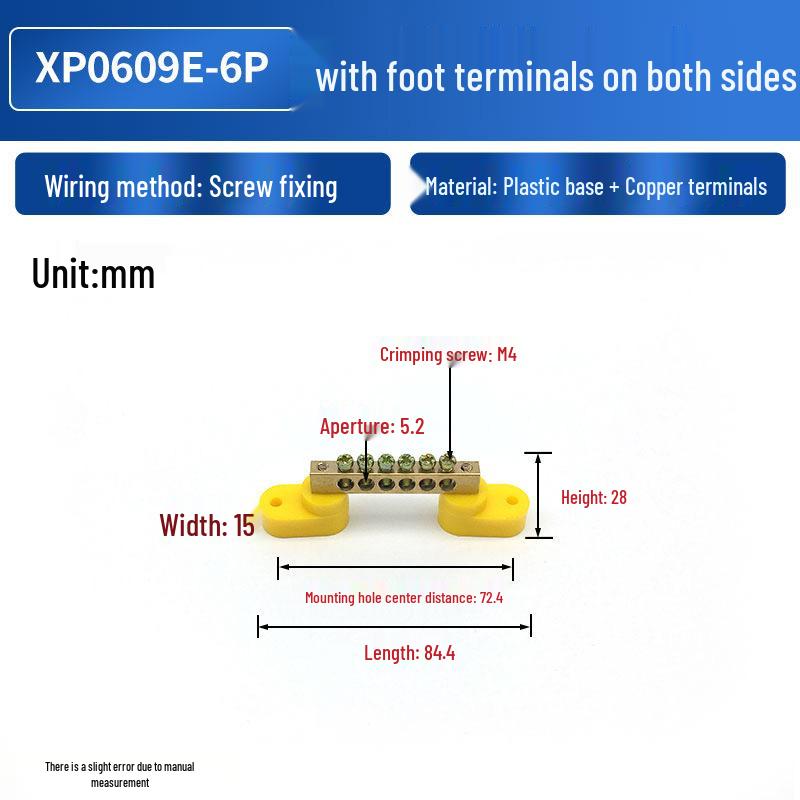Order Copper Wiring Terminals with Dual Base Posts - Blue for Neutral, Green for Ground.