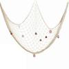 Nautical Decorative Fishing Net Cotton Hand Weaving Mediterranean Style Fishing Net for Party Home Photography Props