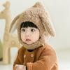 Autumn Winter Baby Plush Hat Outdoor Ear Protection Hat Cute Rabbit Ears Hat  Kids
