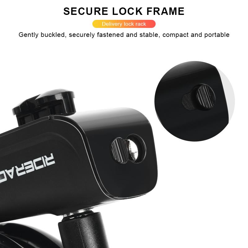 RIDERACE Велосипедный тросовый замок для горного велосипеда Портативный противоугонный кольцевой замок Высокая безопасность для скутера Электрический велосипед Шоссейный велоспорт