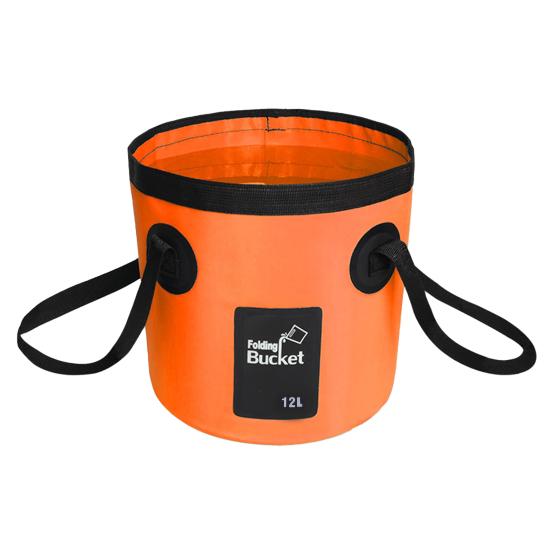 12/20L Outdoor Camping Foldable Bucket with Portable Handle Waterproof Multifunctional Car Washing Fishing Collapsible Water Storage Pail