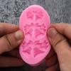 Силиконовая форма-колокольчик, 3D-эффект, изготовление выпечки, украшение, сделай сам, пищевая рождественская тема, рождественский трафарет