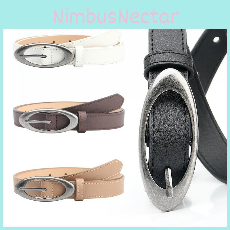 Женский Модный Повседневный Кожаный Ремень С Пряжкой из Сплава Для Джинсов И Брюк