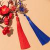 1PC Craft Thousand Leaf Tassel Pendant Polyester Peach Blossom Tassel Beads Charms