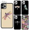 Dragonfly Insect Phone Case for iPhone 11 12 13 14 Pro Max Mini X XR XS SE 2020 5 6S 7 8 Plus Samsung Galaxy S21 S22 Cover Shell