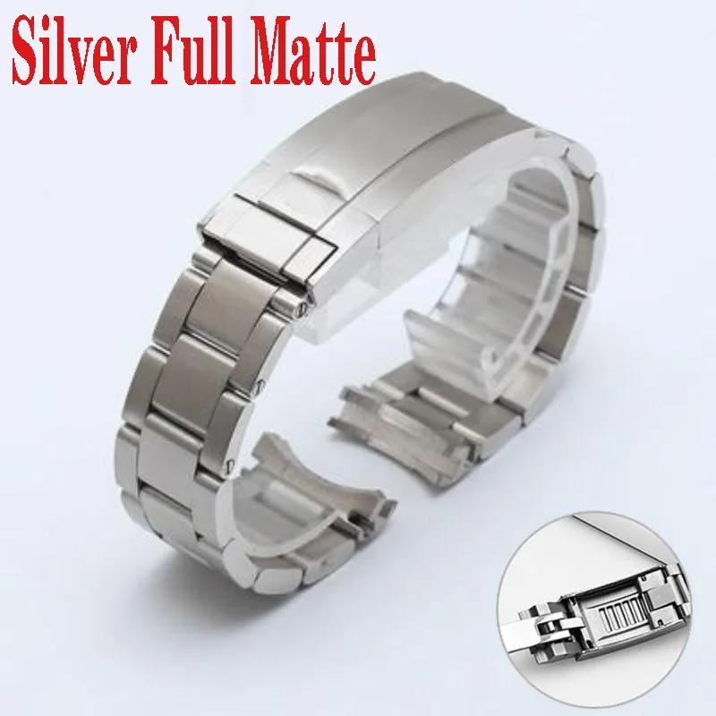 Ремешок для часов Rolex daytona submariner Ремешок для часов NH35 NH36 Застежка Glide Lock Браслет из цельной нержавеющей стали 904L 20 мм 21 мм