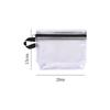 Transparent Mesh Storage Bag Zipper Coin Purse Travel Organizer Lipstick Makeup Bag File Bag ID Credit Card