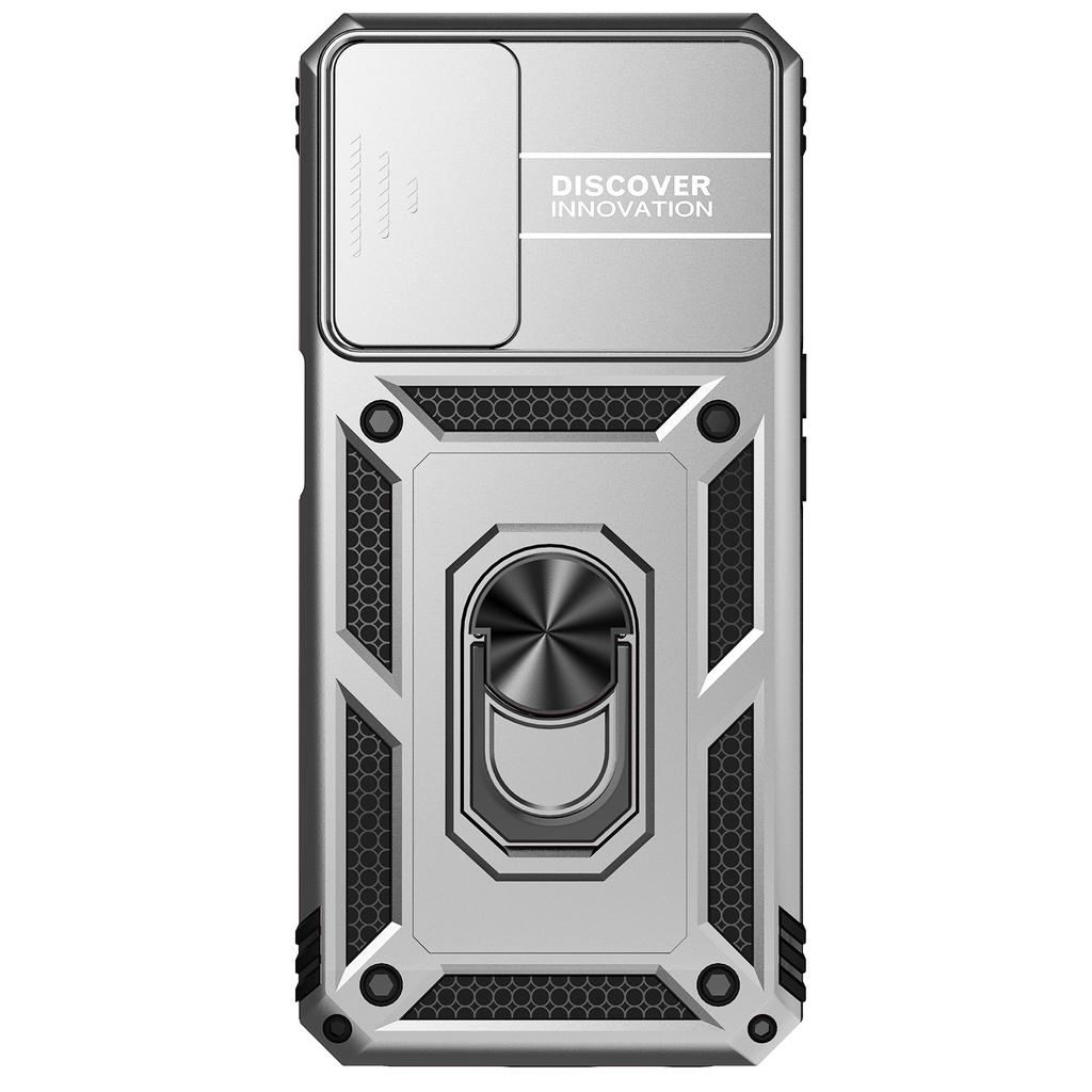 Для Oppo A16/Oppo A16s/Oppo A54s/Oppo A54 (4G)/Оппо А55 (4G)/Oppo A55 5G Бронированный чехол для телефона Защита объектива камеры Металлическое кольцо-подставка Противоударный чехол