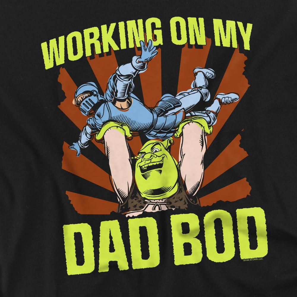 Футболка мужская «Шрек работаю над своим папиным телом»