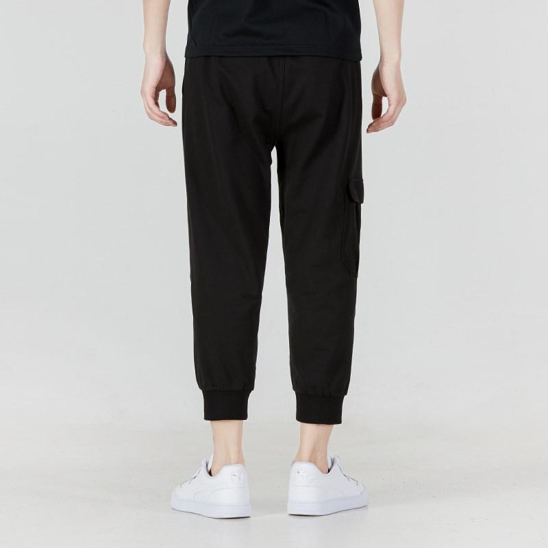 Puma Однотонные повседневные спортивные брюки мужские черные 535225-01