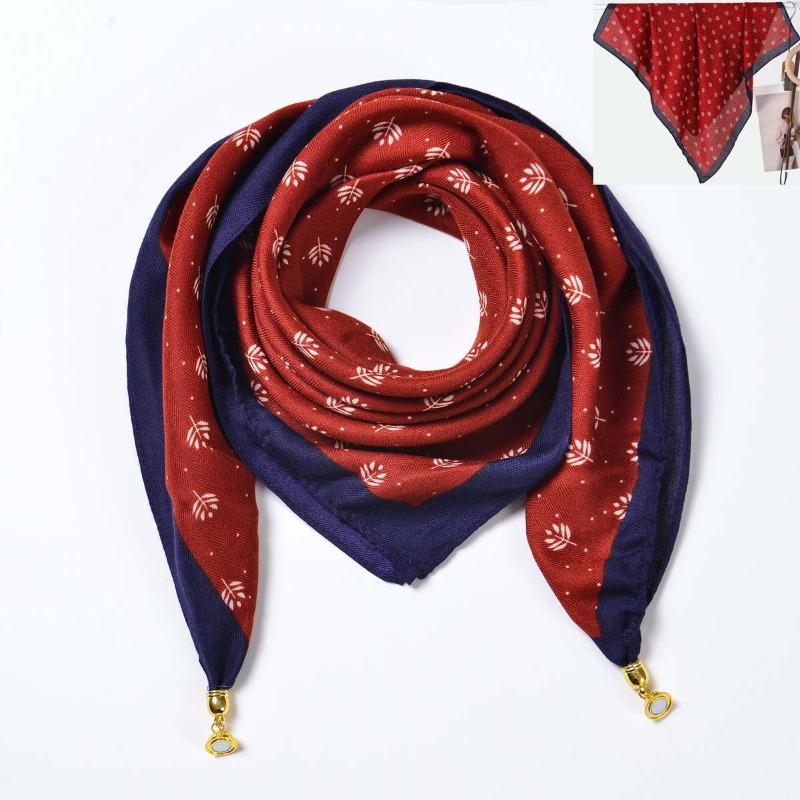Idyllic small fresh women's imitation silk square scarf silk scarf temperament versatile scarf shawl heat