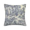 Винтажная французская наволочка Jouy Франция Toile De Jouy Чехол для подушки Французский деревенский декор Полиэстер Чехол для подушки Дюйм,