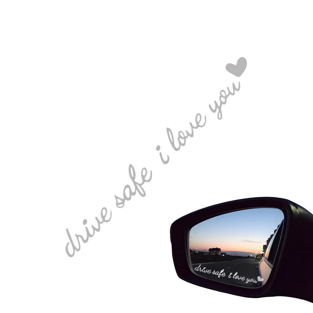 Наклейка на зеркало заднего вида автомобиля Езжай безопасно Я люблю тебя Наклейка на зеркало заднего вида Милые аксессуары для автомобиля На приборную панель Лобовое стекло Окно Скутеры