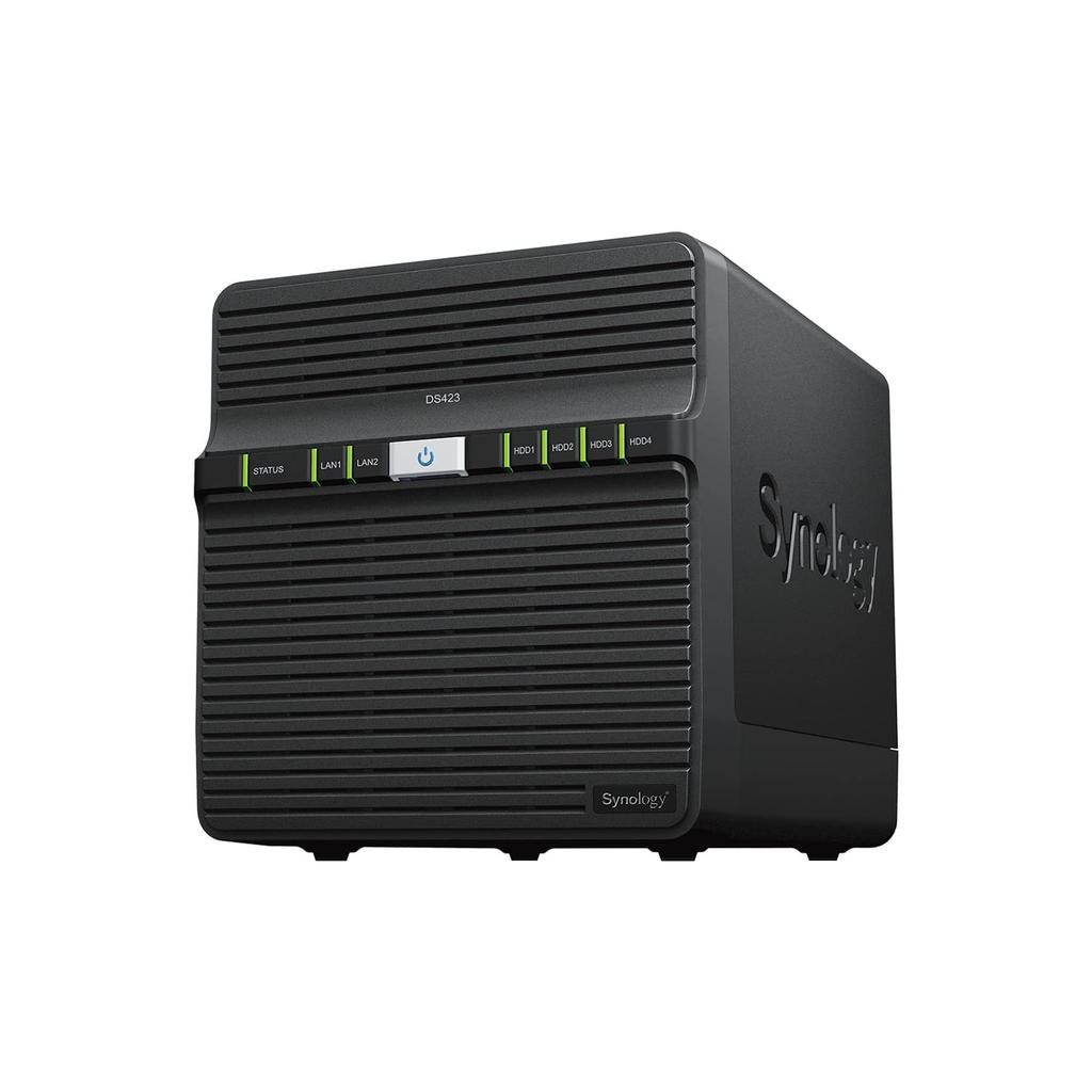 Synology NAS Kit DS423 2GB For Domestic Authorized Distributor Telephone Support Compatible DiskStation 4-bay /G [Guidebook Included] Quad-core CPU,