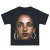 Футболка с изображением лица Sade Adu Черная хлопковая футболка для мужчин и женщин S-4XL GS006 Унисекс футболка