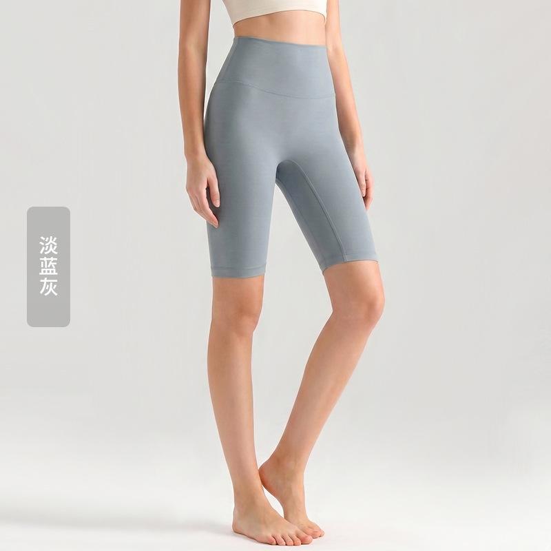 Weiman cloud nude five-point yoga pants women's summer thin tight yoga clothes high waist hip lift fitness yoga pants