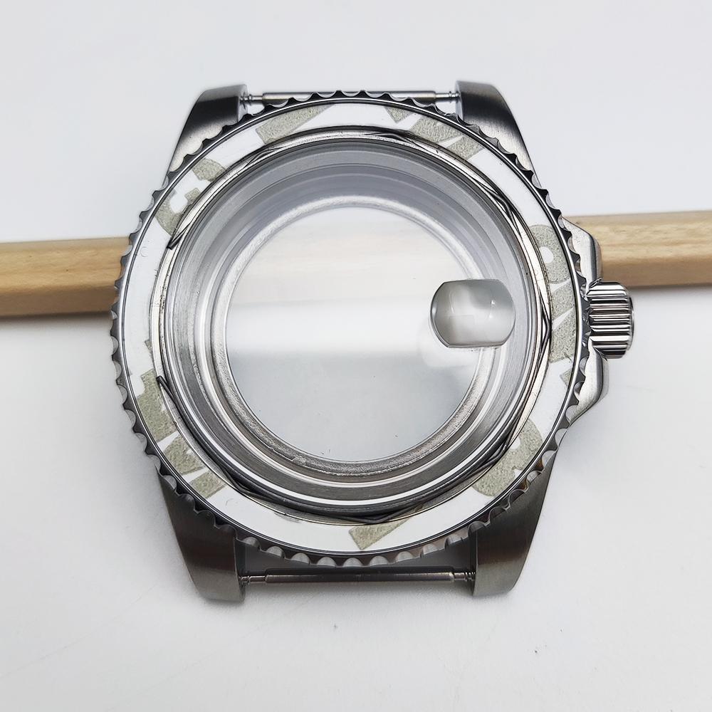 Корпус из нержавеющей стали, подходит для японского механизма NH35/36, прозрачная задняя крышка--40 ММ