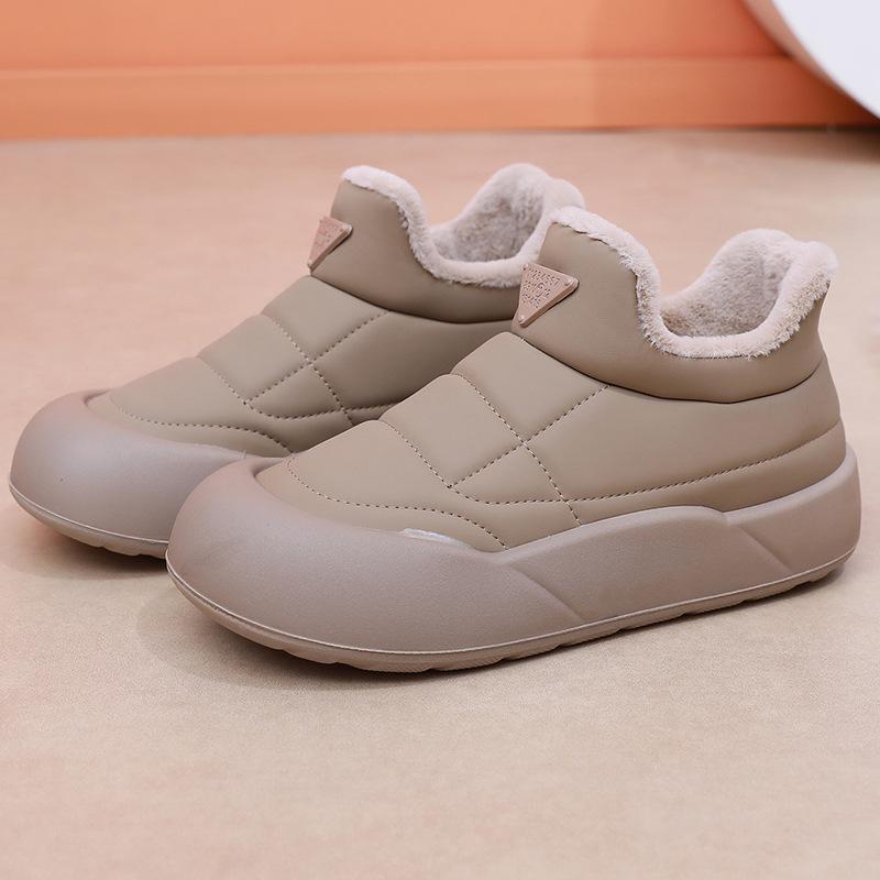 New Women's Snow Boots for Winter With Plush Thick Warm Cotton Shoes Fashionable Casual Versatile Short Boots for One Foot
