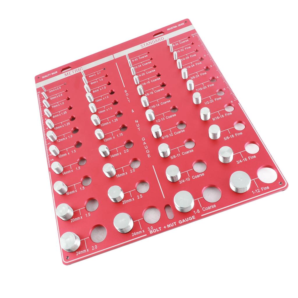 Шаблон для проверки резьбы гаек и болтов дюймовый метрический 44 размера Идентификатор калибра Шаблон Стандартная линейка