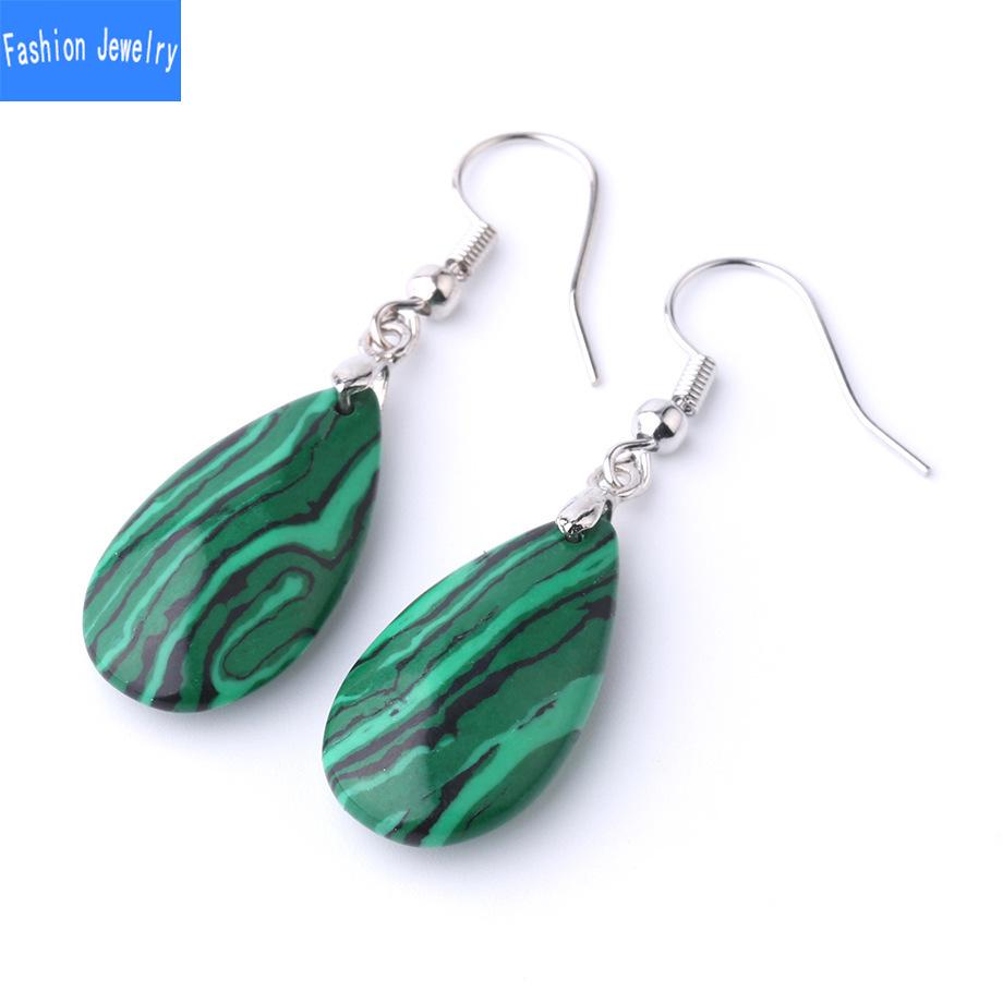 Natural Crystal Cut Jewelry Cut Angle Quartz Crystal Earrings Water Drop Shaped Semi Gem Diamond Cut Earrings