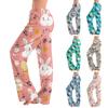 Women's Easter Egg Printed Casual Straight Pants Home Casual Pants