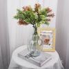 3/6PCS Artificial Plants Silk Coral Mistletoe Grass Bouquet Home Table Garden Decor Fake Wedding Christmas DIY Accessories