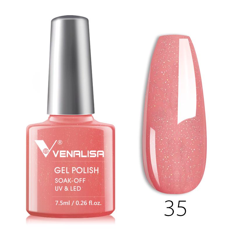 Venalisa 7,5 мл цветной гель-лак для ногтей, замачиваемый УФ-светодиодный лак, долговечный лак для дизайна ногтей с бумажной коробкой