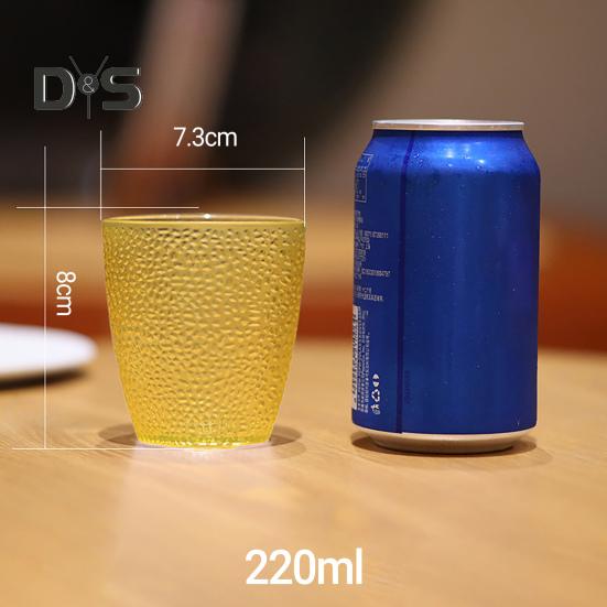 Чашка для питья, термостойкая многоразовая утолщенная акриловая чашка для воды в горошек, бар, ресторан, стакан для воды