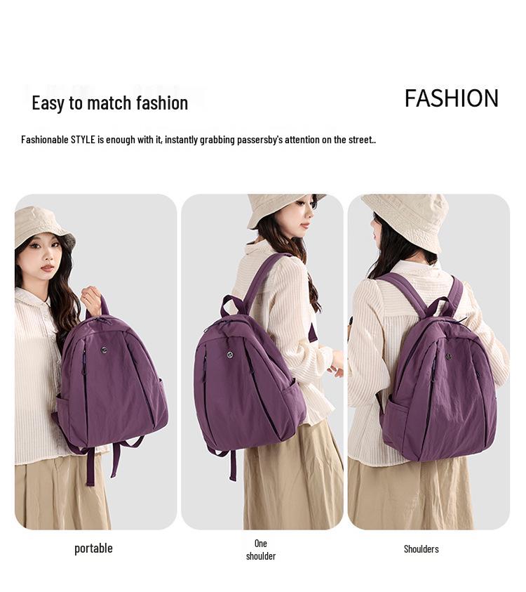 Женский легкий мини-рюкзак конфетного цвета: Большая вместимость для путешествий, походов или школы - Повседневное ношение на плече или через плечо