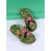 Ethnic Style Plum Blossom Totem Thick Sole Cool Slippers for Women Summer New Style Matsuke Heel Baotou Slippers for Women Non Slip Slippers