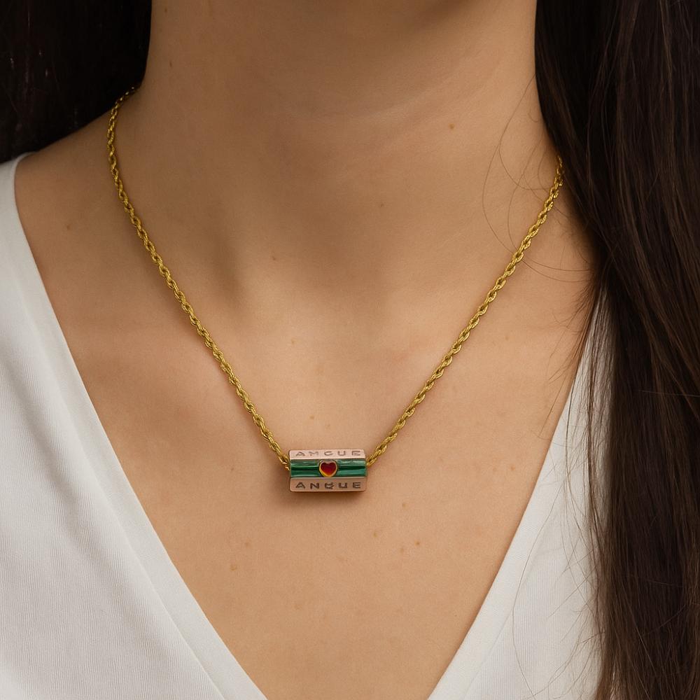 Sweet Charm Turkish Eye Multi Color Necklace Wish Card Hexagonal Neck Chain  Birthday Gift