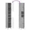 3 Piece Bathroom Cabinet Set BREDA Sonoma Grey