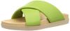 Slide Sandals Thick Sole Cross Belt Sandals Light Green Cm 2E [Fabiorsconi] Women's 22.0