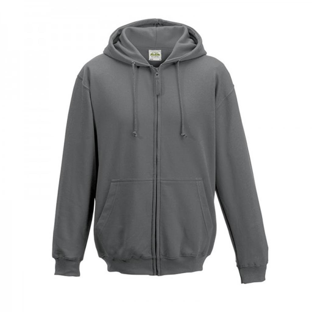 Awdis Plain Mens Hooded Full Zip Hoodie / Zoodie