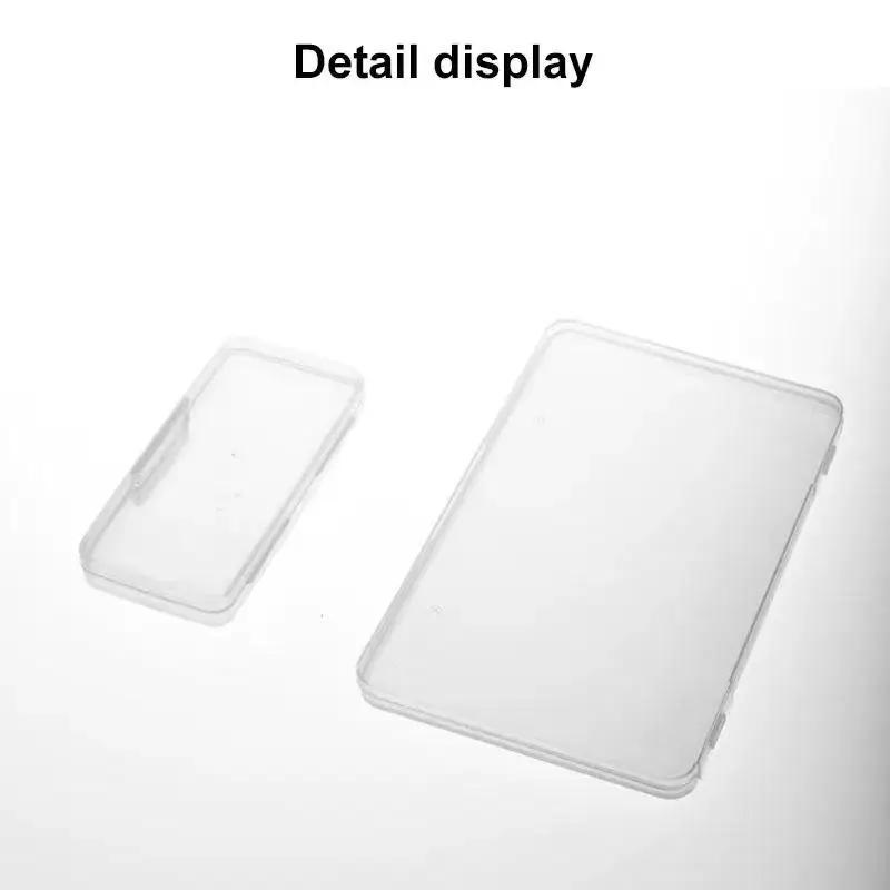 Transparent Disposable Face Masks Case Card Storage Box Dust-Proof Card Pack Business Card Finishing Box Battery Storage Box