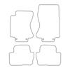 [Blm]Ja008 Black - Set Of Velour Floor Mats To Fit Jaguar S-Type 1999-2007 - Black Trim
